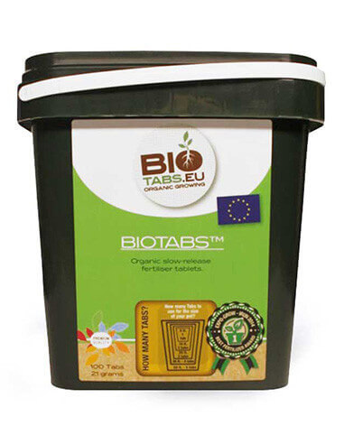 Biotabs abono orgánico en pastillas-100 Unidades