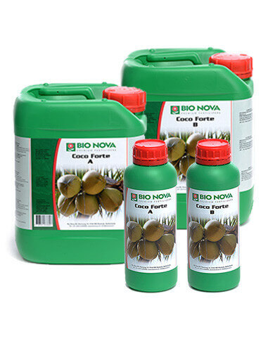 Bio Nova - Engrais Coco Forte A+B 2x 1L | Nutrition Complète Pour Culture Sur Fibre De Coco