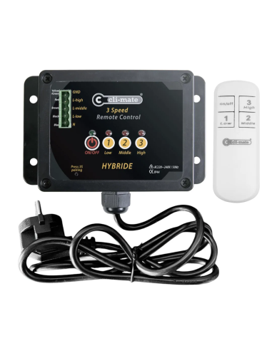 Controlador Híbrido 3 Vel. con mando