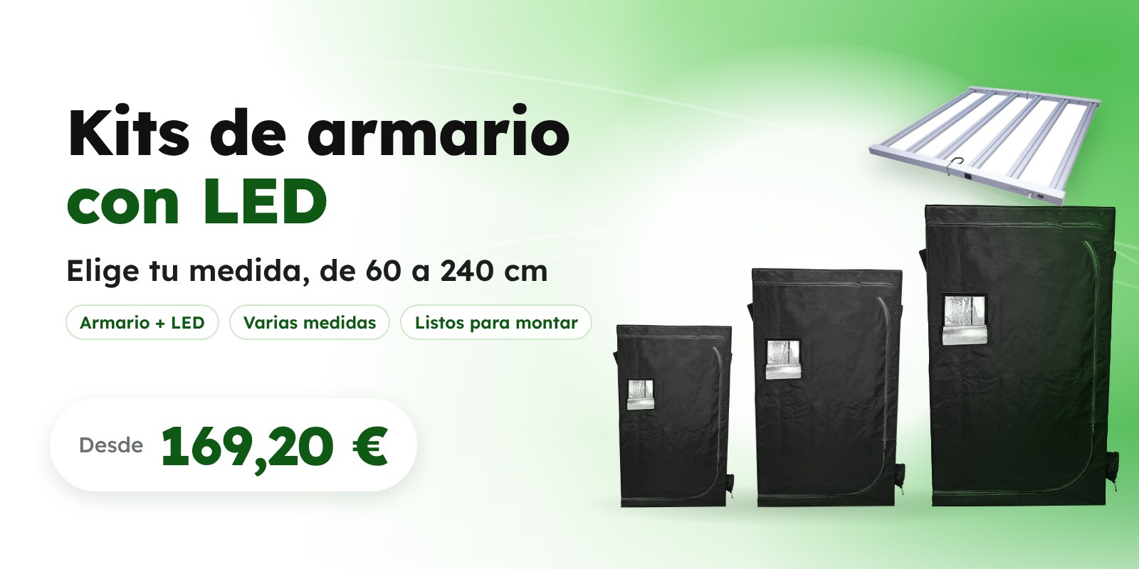 Kits de armario con LED