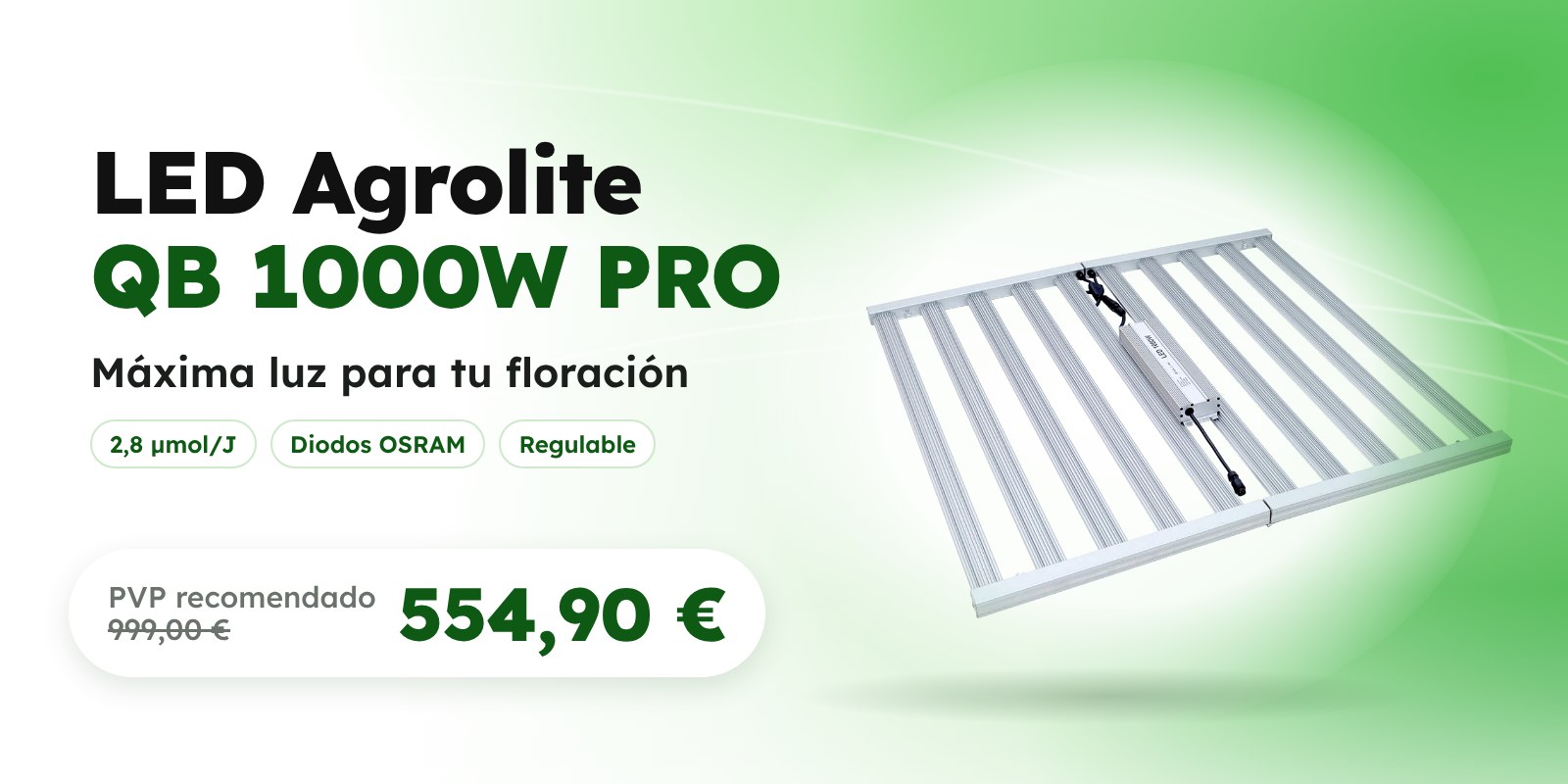 LED Agrolite QB 1000W PRO